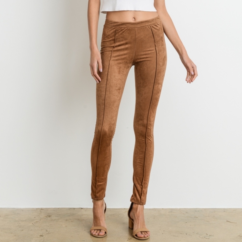 Carmel Suede Leggings